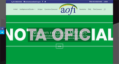 Desktop Screenshot of aofi.org.br